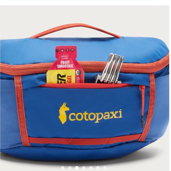 Cotopaxi Lagos 5L Hiking Hydration Hip Pack Pacific Magma Blue Orange NWT - Picture 7 of 11